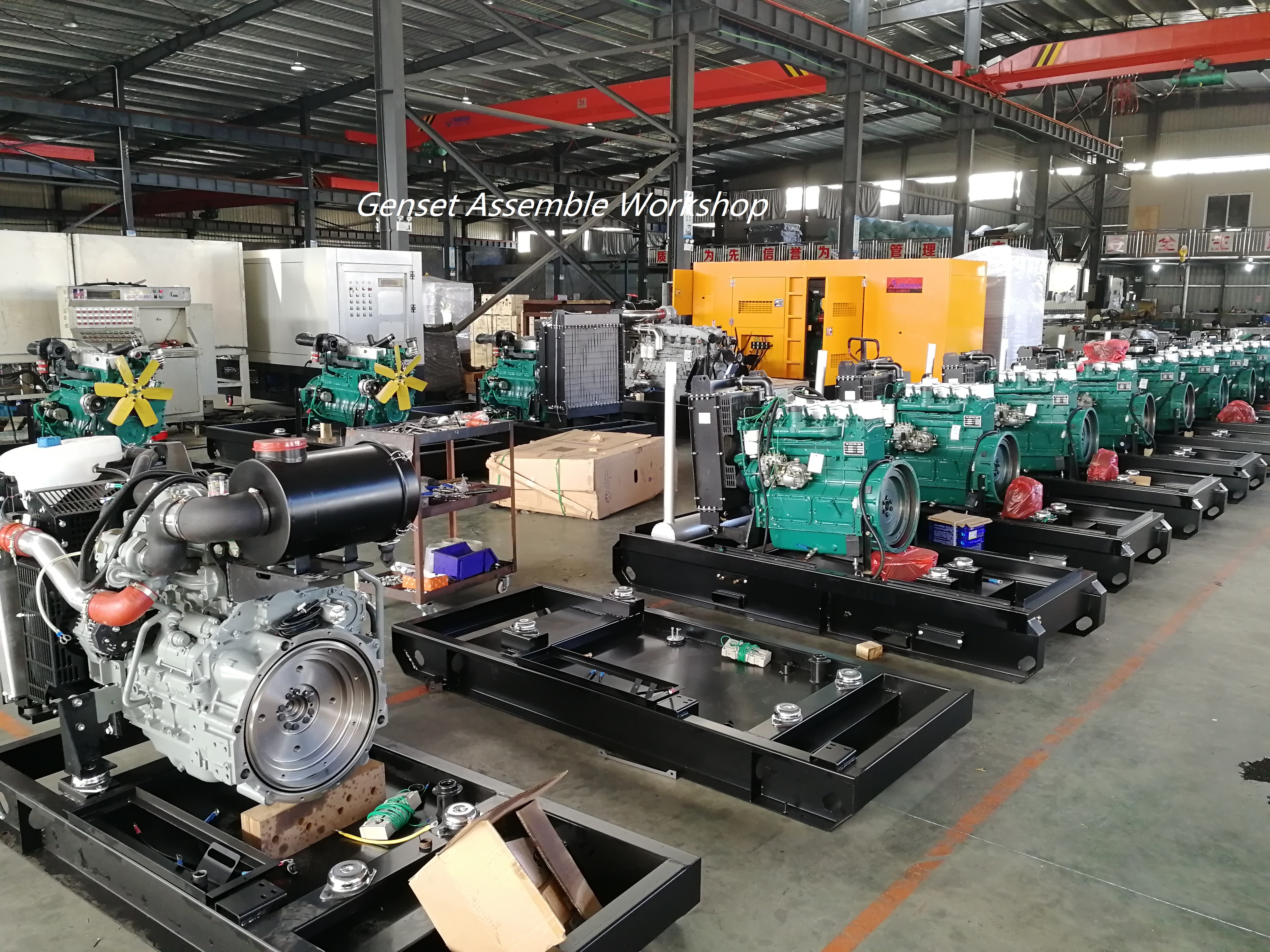 Diesel generator assembly